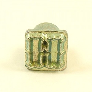 12mm Decorative Letter H Embossing Stamp